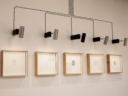 Nadia Kaabi-Linke, We didn’t know we’re ready, exhibition view. Courtesy of Piero Atchugarry Gallery