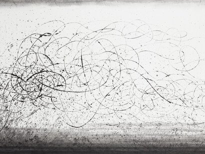 Wang Huangsheng, Moving Visions 140919, 2014, Ink on paper, 70 x 140 cm, Image courtesy the artist