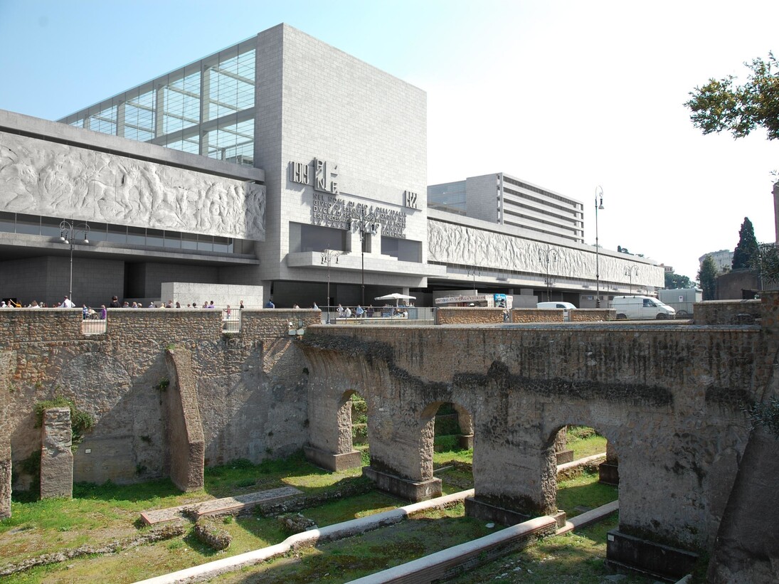 Giuseppe Terragni, Progetto con inserimento nel contesto urbano, credits Casa dell'Architettura di Roma