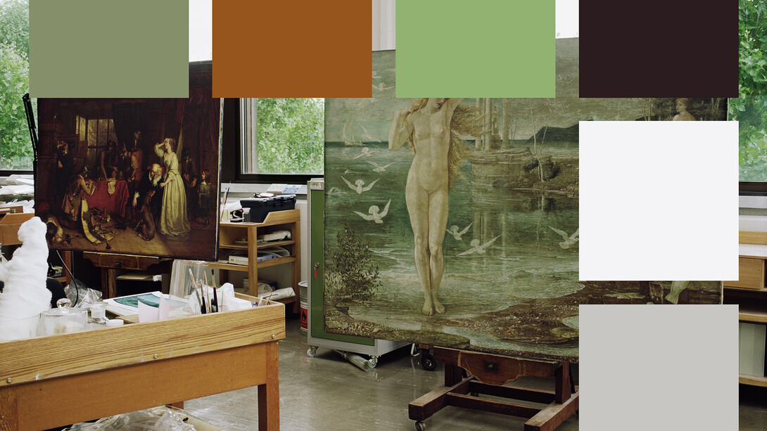 John Hilliard, A Studio Palette For Charles Landseer And Walter Crane, 2015, pigment print on Hahnemuhle paper, 102 x 124 cm, edition 1 of 3 © John Hilliard, courtesy of the artist and Galerie Max Hetzler, Berlin | Paris