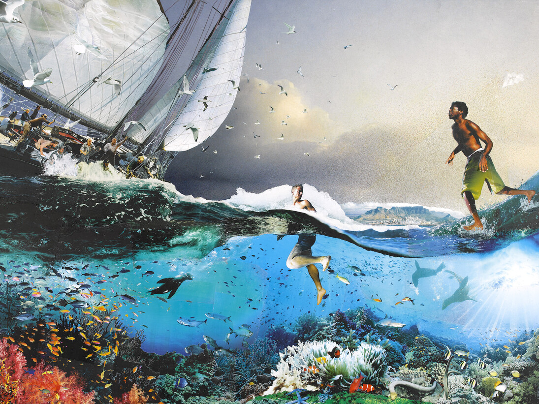 Jesus Walking on Water, 258x166 cm, Precious Light. Courtesy of Dadiani Fine Art