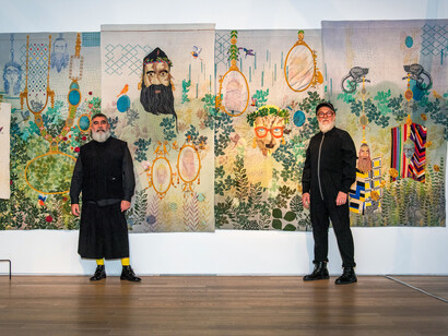 Chiachio y Giannone en su exhibición Vivir sus vidas. Cortesía de la Colección Amalita