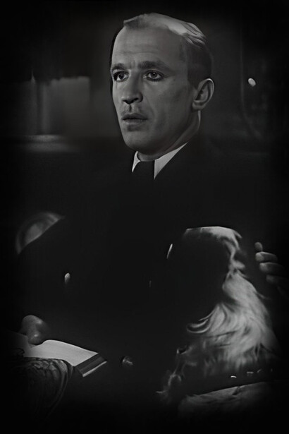 Schauspieler Andrej Fajt verkörpert im Film Leutnant Skuratow der Basmatschi Partisanen, Aufnahme um 1941