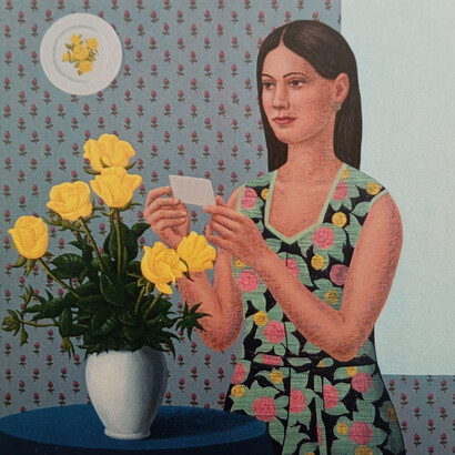 Aldo Damioli, Grazie dei fior (dettaglio). Cortesia di Galleria Vik Milano