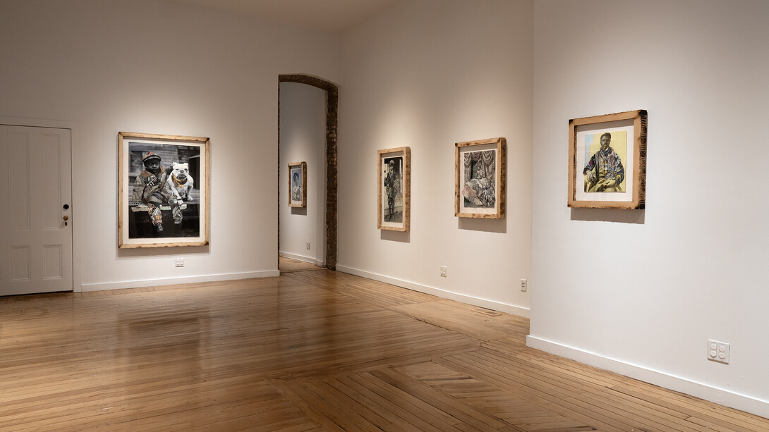 Stan Squirewell, The weight of grace, exhibition view. Courtesy of Claire Oliver Gallery