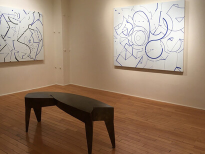Worldline Schreiber Paintings, Exhibition view. Courtesy of Garvey|Simon