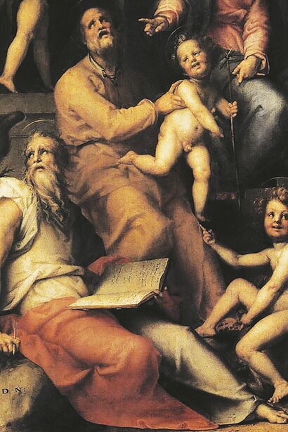 Jacopo Pontormo, “Sacra conversazione”, 1518, Pala Pucci, Firenze, chiesa di San Michele Visdomini, Toscana, Italia