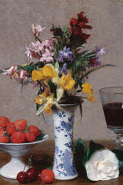 Nature morte de fiançailles, 1869 - Huile sur toile, 32,8 x 30,4 cm. Musée de Grenoble, Grenoble