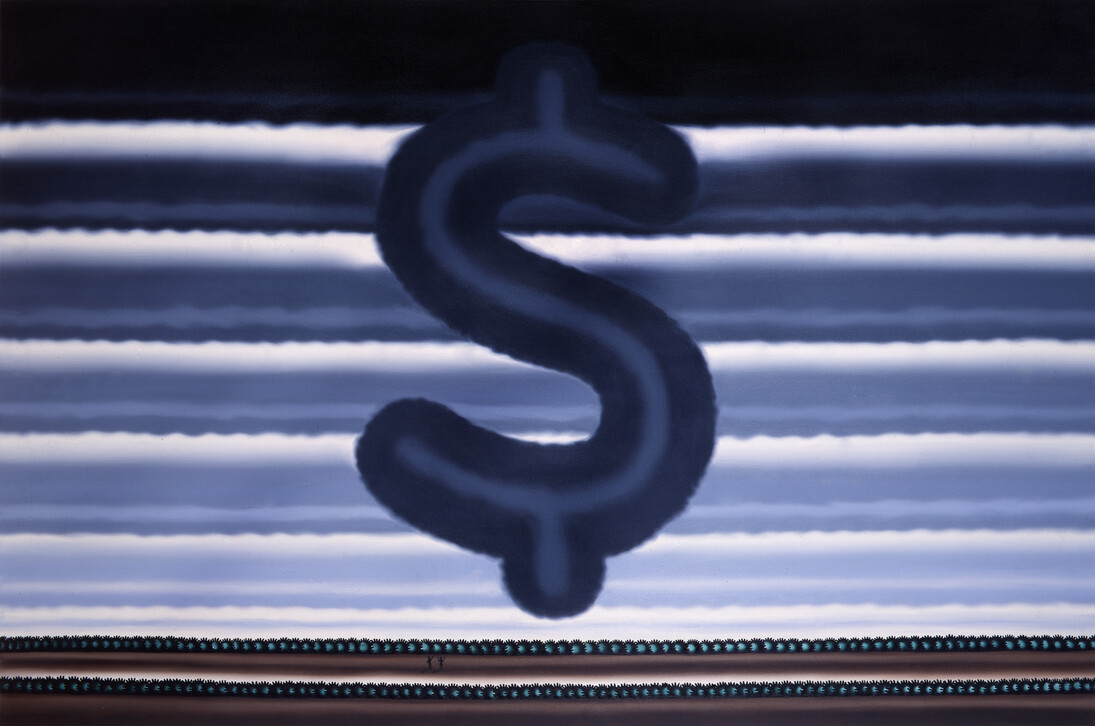 Landscape with Dollar sign, 1991