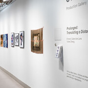Ernesto Cabral de Luna and Yuhan Zheng, Prolonged: translating a distance, exhibition view. Courtesy of Gallery 44 