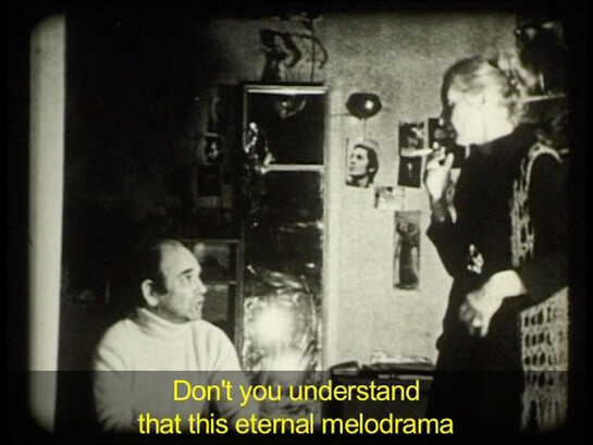 Lutz Mommartz, Als wars von Beckett, 1976 , Pel•lícula 16mm transferida a vídeo monocanal, color, so, 23 min. Cortesia de l'artista
