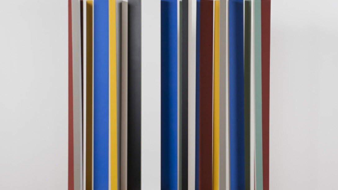Teodoro Carvalho Dias. No title. 2015. Oil on wood. 96 x 96 x 16 cm