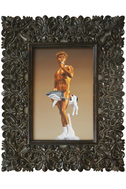 Peter Goodfellow, Omen, oil on gesso panel, 30 x 19.5 in (76 x 50 cm)             