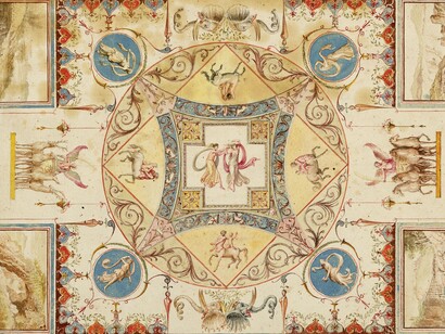 Anonimo (probabilmente un architetto), disegno di una volta di Villa Adriana, 1785 ca, 27.7 x 38.4 cm, inv. 1938‐88‐4830, Smithsonian Design Museum (purchase through gift of various donors and from Eleanor G. Hewitt Fund), New York, USA