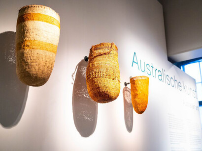 Australian art, exhibition view. Courtesy of Wereldmuseum Leiden
