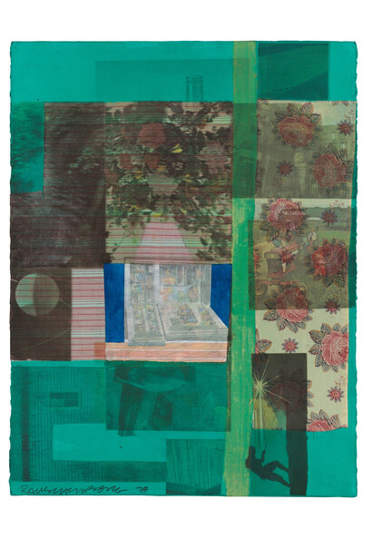 Robert Rauschenberg, Untitled, 1978, Solvent transfer, acrylic and collage on paper, 30 1/4 x 22 3/4 inches   Art © Robert Rauschenberg Foundation/Licensed by VAGA, New York, NY