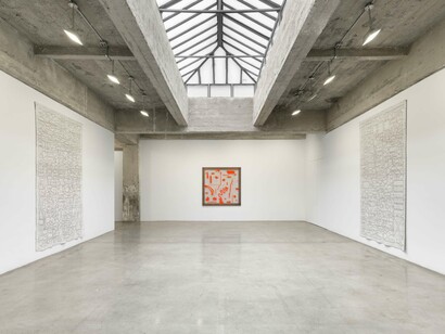 Analia Saban, Flowcharts, exhibition view. Courtesy of Tanya Bonakdar Gallery 