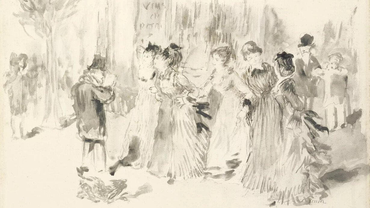 Auguste Renoir, Les filles d'ouvriers se promenant sur le boulevard extérieur. Cortesia del Musée d'Orsay