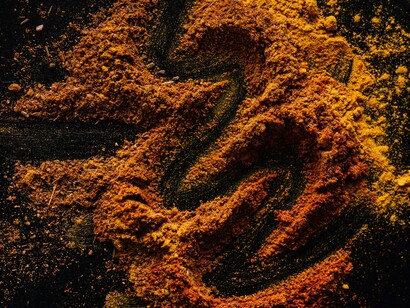 The spices turmeric and cumin 