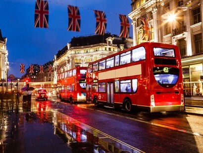Londres. Dia chuvoso