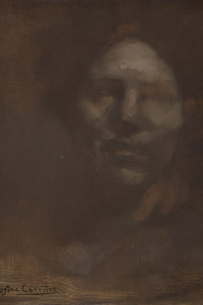 Eugène Carrière, Portrait (detail). Courtesy of National Gallery
