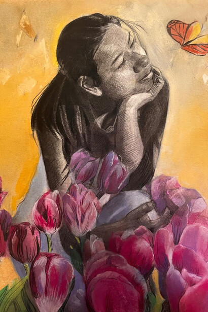 Jaslyn Macon, Blossoming youth (detail), 2025. Courtesy of Frist Art Museum
