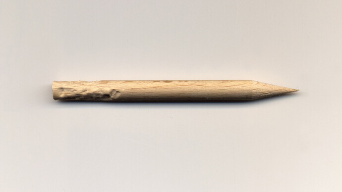 Thomas Tudoux, Stress, 2010, bois, 10 x 0,80 cm