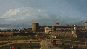 Bernardo Bellotto, Il Castello Sforzesco, Milano. Olio su tela, 61 x 97, 5 cm. The National Heritage Institute, Regional Historic Sites Management in České Budějovice, Castle Náměšť nad Oslavou