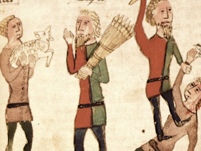 Caín y Abel en versión  medieval