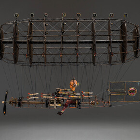 David Barnett, Airship for Lazy Bones #2, 15x29x10 inches. Courtesy of the artist and Ivy Brown Gallery