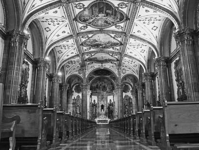Interior de la Iglesia de San Juan Bautista, Ciudad de México