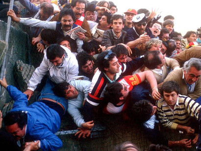 Crollo delle transenne