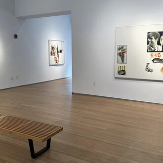 Joseph Raffael, White ground paintings, exhibition view. Courtesy of Nancy Hoffman Gallery