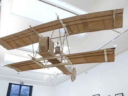 Keith Roberts, Flying Machine, 2016, Bamboo, wood, paper and string (detail)