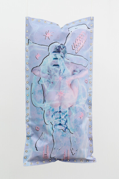 Nat Decker, Body pillow 1 (detail), 2024. Courtesy of bitforms gallery