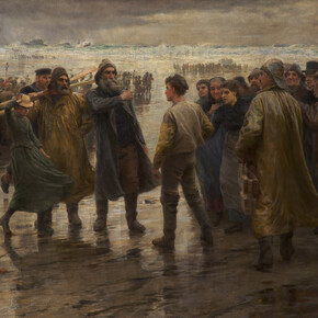 Dorothy Webb Robinson, A Volunteer for the Lifeboat, c.1892, Oil on canvas, 115 x 160 cm, Salford Museum & Art Gallery © Nottingham Castle Museum & Art Gallery | John Hartley, 2015
