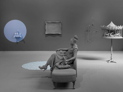 Hans Op, Vanishing point, exhibition view. Courtesy of Almine Rech