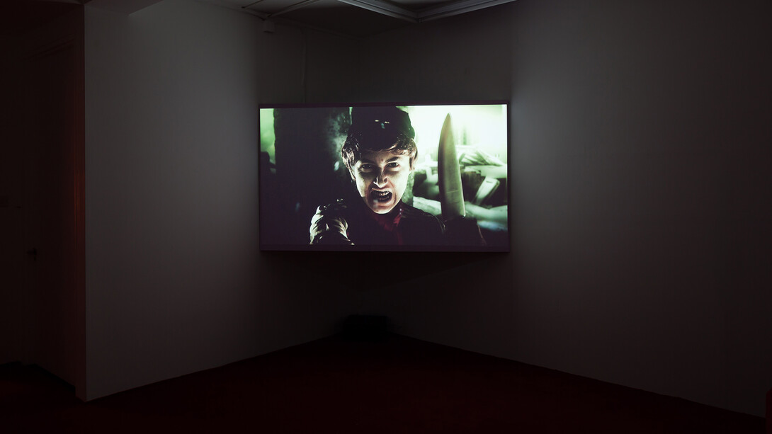 Rachel Maclean, 'Please Sir', 2014, installation view, Rowing, London. Photo: Plastiques photography