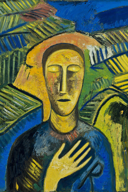 Mimmo Paladino, Santa Rosalia (detail), 1993. Courtesy of Mart