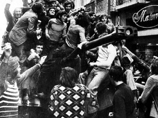 On 25 April 1974, the Carnation Revolution in Portugal overthrew the Estado Novo regime, marking the end of decades of dictatorship and colonial conflict