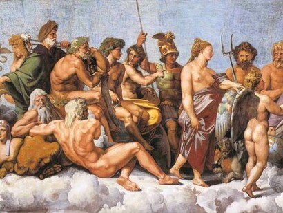 La asamblea de dioses vista por Rafael Sanzio