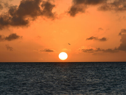 Atardecer en el archipiélago de Los Roques, Venezuela