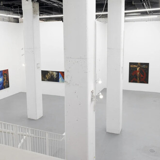 Vitaly Komar, Three day weekend: tomorrow is not guaranteed, exhibition view. Courtesy of Ethan Cohen Gallery