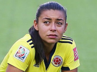 La jugadora de la selección colombiana, Yorely Santos