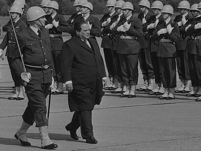 President Luis Alberto Monge arrived at Zestienhoven for a three-day visit