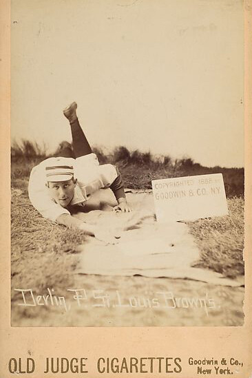Jim Devlin, Pitcher, St. Louis Browns, from the series Old Judge Cigarettes
1888
Goodwin & Company