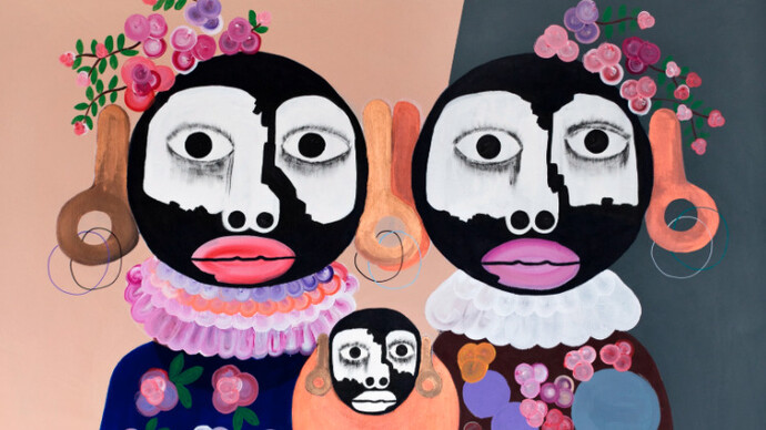 Kojo Marfo
Pillar of Hope, 2021
Acrylic on canvas
68 7/8 x 74 3/8 in
175 x 189 cm (detail)