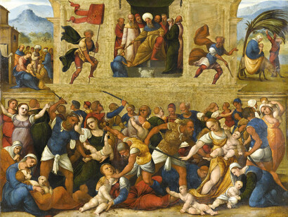 Ludovico Mazzolino, Strage degli innocenti, c. 1528. Courtesy of Palazzo dei Diamanti