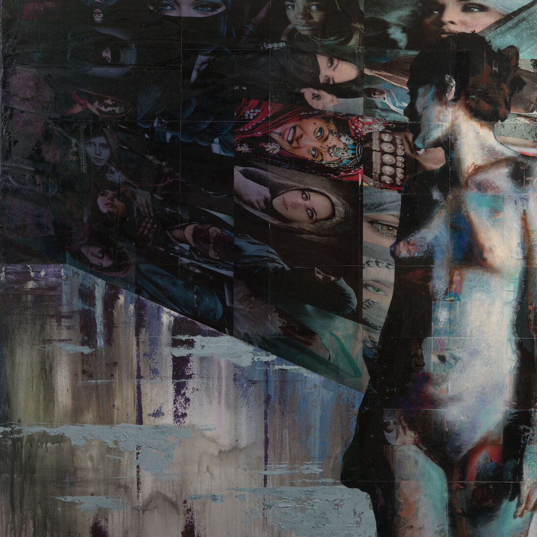 Afshin Naghouni, Reflection, 2013, 150 x 160 cm, mixed media