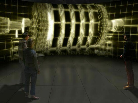 Experiencing a particle collision in the detector cavern c. Science Museum, Nissen Richards Studio 2013